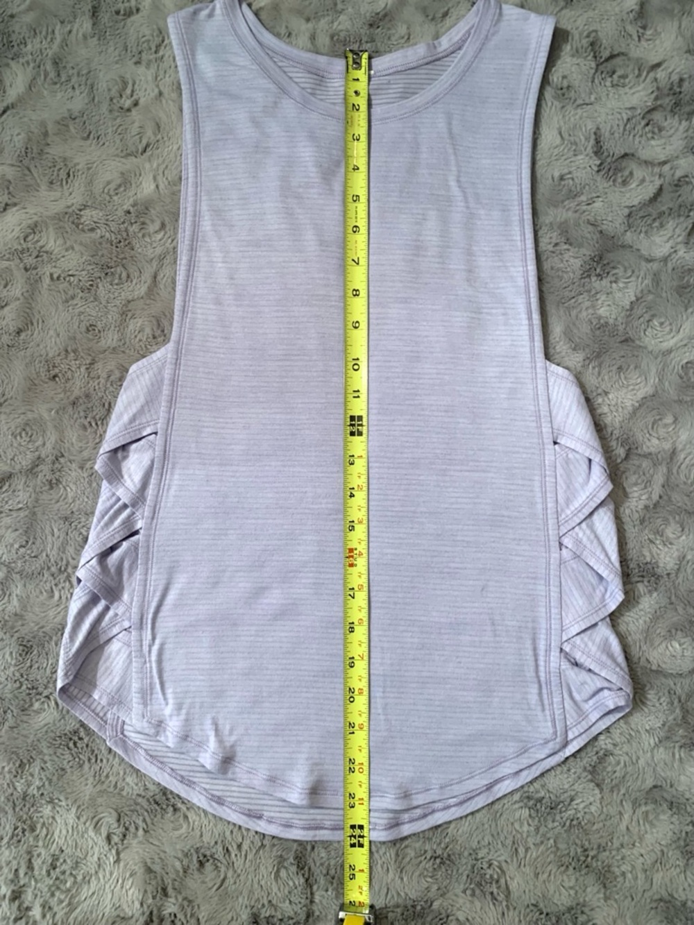 Lululemon Var-City Muscle Tank Top • Heathered Lilac • Braided Side Details - Picture 9 of 11